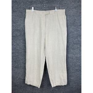 Venezia Jeans 100% Linen Pants Size 20 Baggy Wide-Leg Vacation Resort